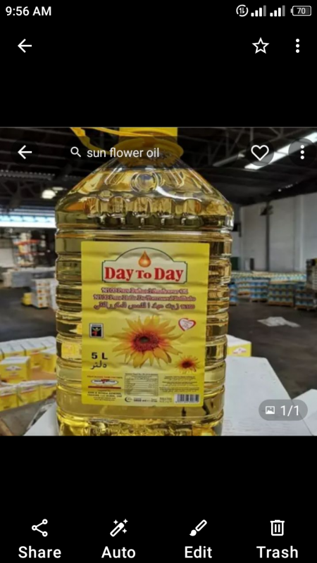 Refined corn and sunflower edible oil from Poland