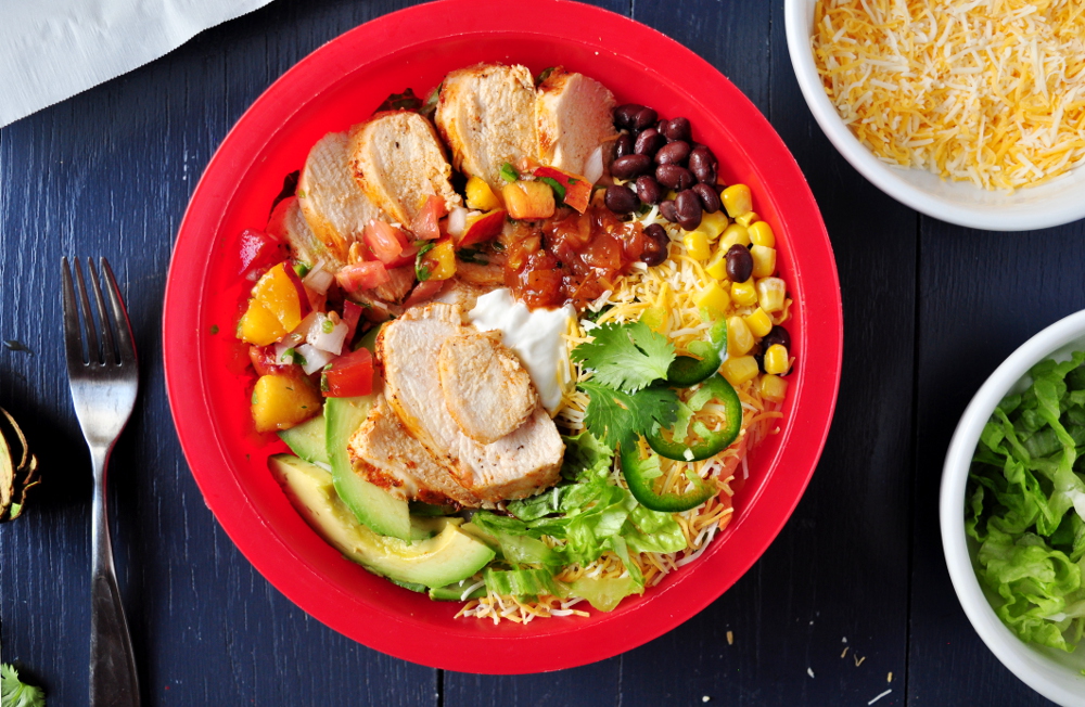 Grilled Chicken Burrito Bowl, Credit: Wikimedia Commons Grilled Chicken Burrito Bowl