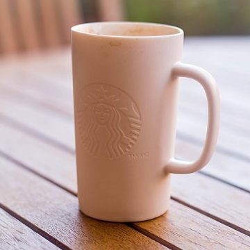 Fruit cup with Starbucks logo