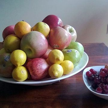 Assorted fruits purchase: Credit, Wikimedia Commons Purchased assorted fruits