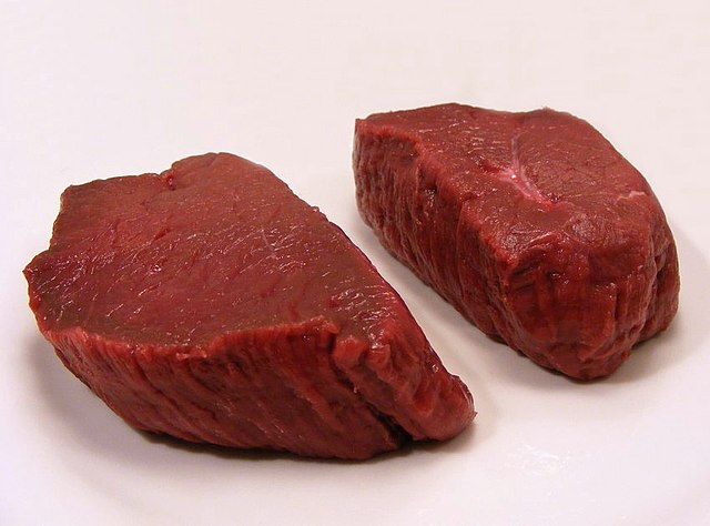 Venison steaks: Credit, Wikimedia Commons Venison steaks