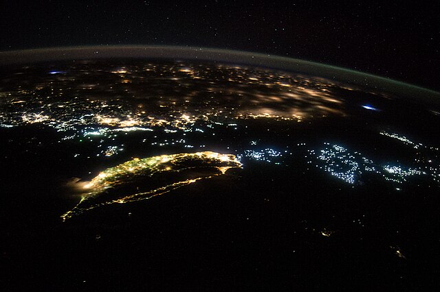Taiwan and part of mainland China from Space: Credit, Wikimedia Commons Fisheries of China dominate the world as seen from space