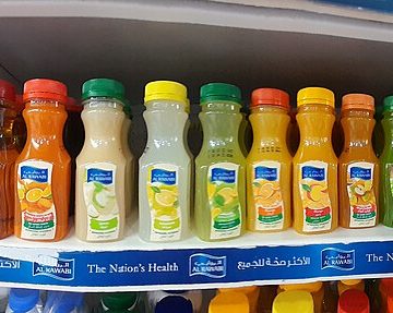 Bottled beverages in a UAE supermarket: Credit, Wikimedia Commons Beverage prices in UAE now depend on sugar content