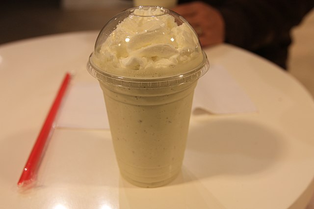 Sugared milkshake: Credit Wikimedia Commons Milkshakes, lattes contain added sugar
